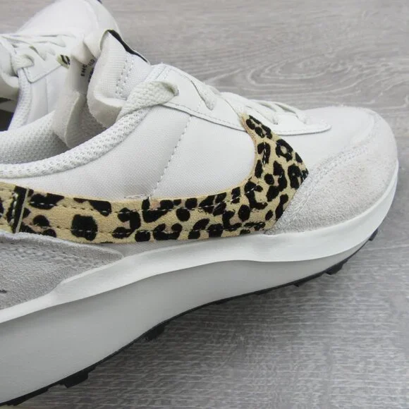 Nike Waffle Debut Leopard Women's Size 8 Phantom White Sneakers NEW - Picture 8 of 12